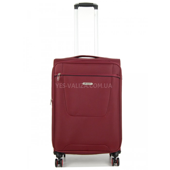 Чемодан средний M ткань красный 67х42х28(+5)см/67л/3.1кг/Airtex 825, фото 2