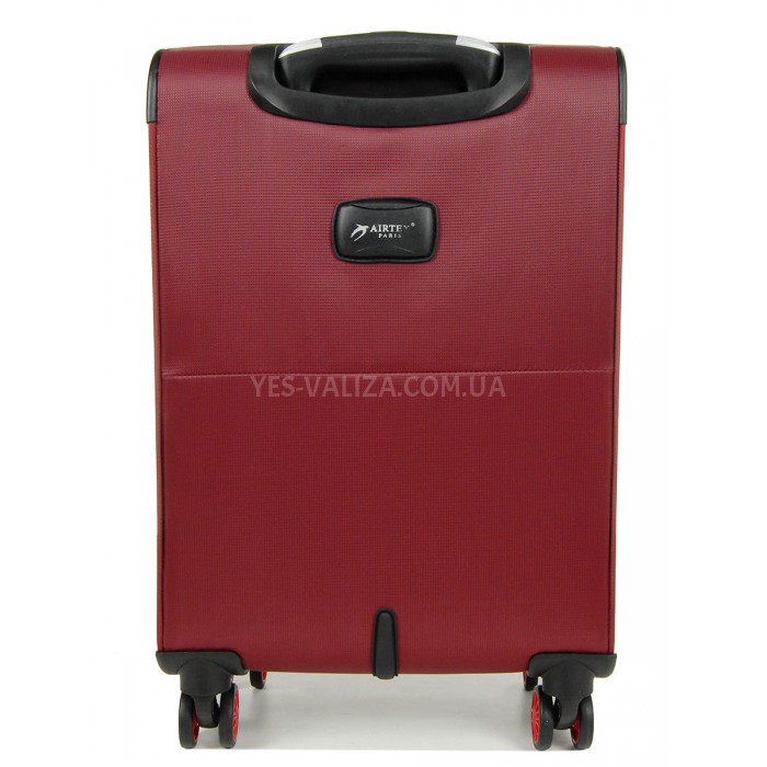 Валіза ручна поклажа S тканина червона 55х36х20+5см/33л/2.5кг/Airtex 825, фото 3