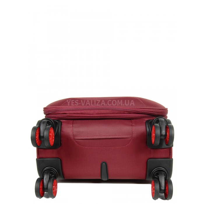 Чемодан ручная кладь S ткань красный 55х36х20+5см/33л/2.5кг/Airtex 825, фото 7