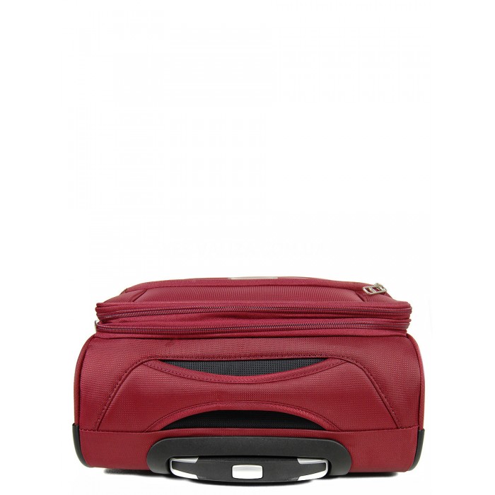 Валіза ручна поклажа S тканина червона 55х36х20+5см/33л/2.5кг/Airtex 825, фото 6