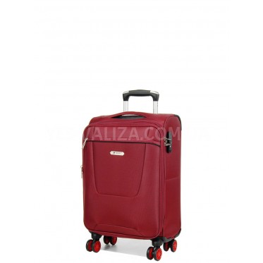 Чемодан ручная кладь S ткань красный 55х36х20+5см/33л/2.5кг/Airtex 825