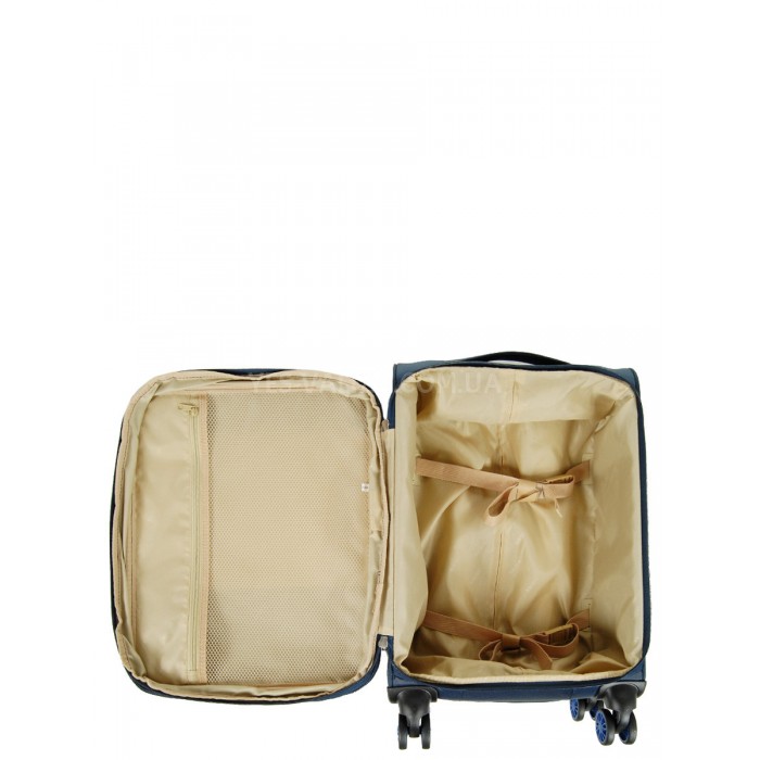 Чемодан ручная кладь S ткань синий 55х36х20(+5)см/33л/2.5кг/Airtex 825, фото 10