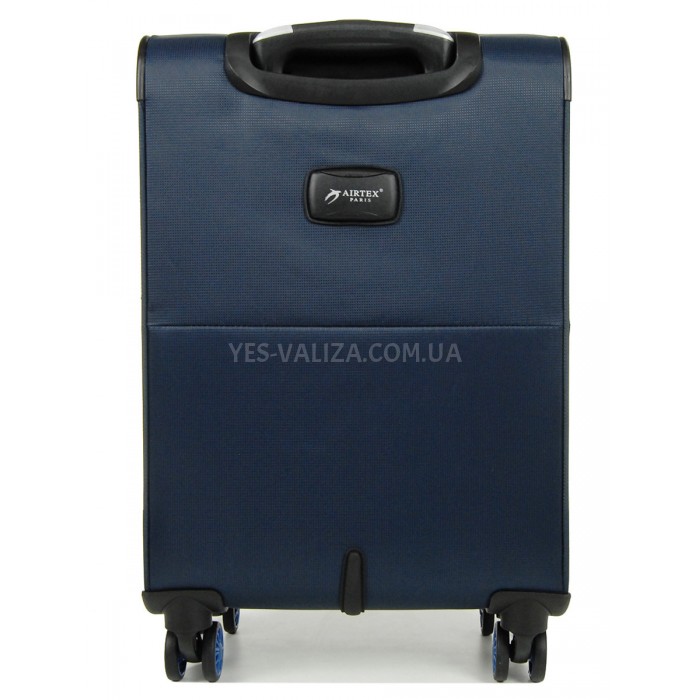 Валіза ручна поклажа S тканина синя 55х36х20(+5)см/33л/2.5кг/Airtex 825, фото 3