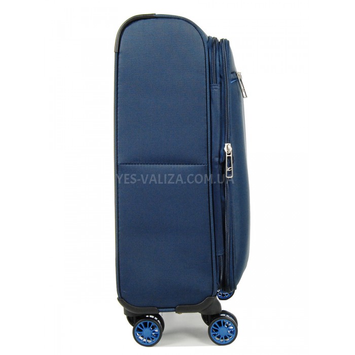 Валіза ручна поклажа S тканина синя 55х36х20(+5)см/33л/2.5кг/Airtex 825, фото 5