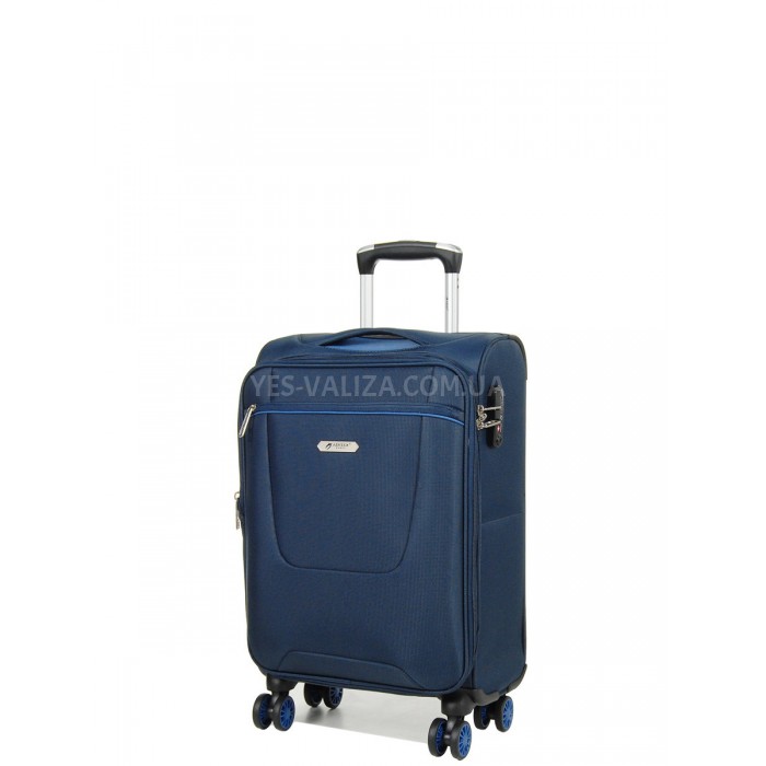 Чемодан ручная кладь S ткань синий 55х36х20(+5)см/33л/2.5кг/Airtex 825, фото 1