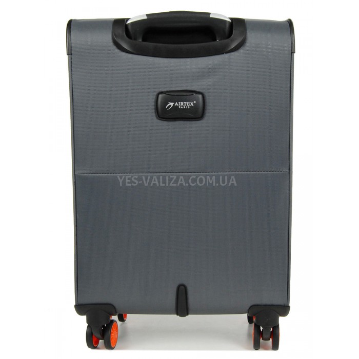 Чемодан ручная кладь S ткань серый 55х36х20(+5)см/33л/2.5кг/Airtex 825, фото 3 Чемодан ручная кладь S ткань серый 55х36х20(+5)см/33л/2.5кг/Airtex 825, фото 3