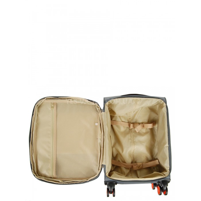 Чемодан ручная кладь S ткань серый 55х36х20(+5)см/33л/2.5кг/Airtex 825, фото 10 Чемодан ручная кладь S ткань серый 55х36х20(+5)см/33л/2.5кг/Airtex 825, фото 10