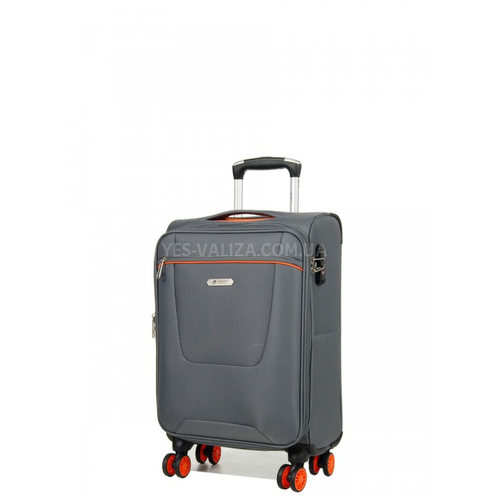 Чемодан ручная кладь S ткань серый 55х36х20(+5)см/33л/2.5кг/Airtex 825, фото 1 Чемодан ручная кладь S ткань серый 55х36х20(+5)см/33л/2.5кг/Airtex 825, фото 1