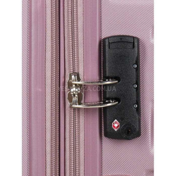 Валіза Франція велика L рожева 76х49х29(+5)см/110л/4.2кг/Worldline 628, фото 10