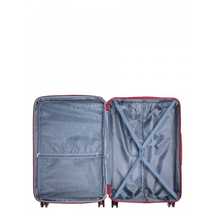 Валіза Франція велика L бордова 76х49х29+5см/110л/4.2кг/Worldline 628, фото 8