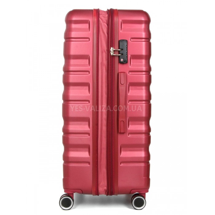 Валіза Франція велика L бордова 76х49х29+5см/110л/4.2кг/Worldline 628, фото 4