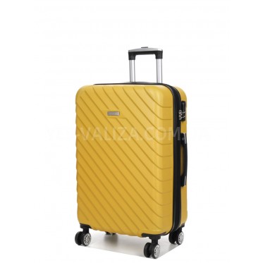 Валіза середня M жовта 68х45х28(+5)см/80л/3.5кг/Madisson 03403