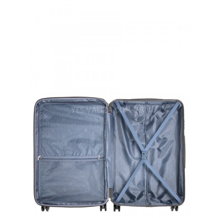 Чемодан Франция гигант XL чёрный 86х55х32+5см/150л/5.4кг/Worldline 628, фото 9