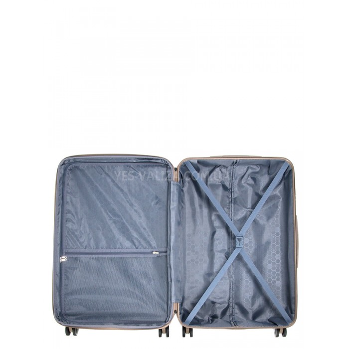 Чемодан Франция гигант XL шампань86х55х32+5см/150л/5.4кг/Worldline 628, фото 10
