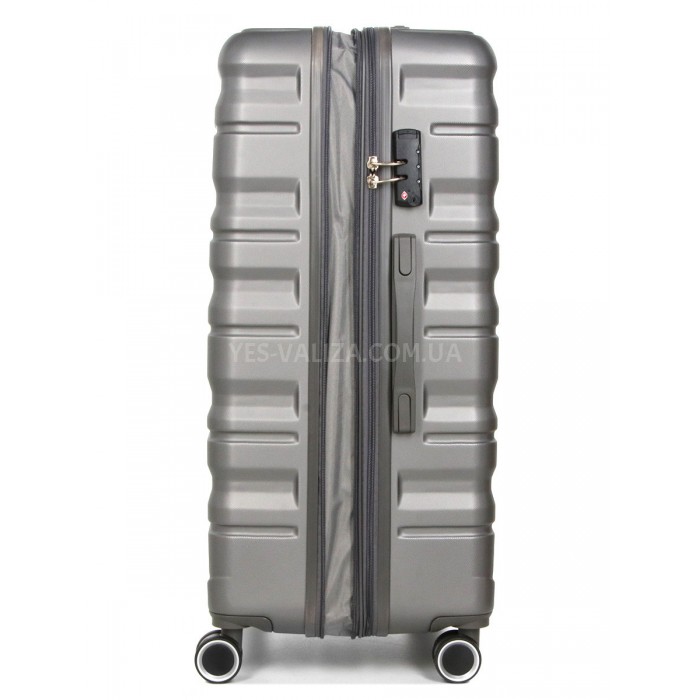 Валіза Франція гігант XL сіра 86х55х32(+5)см/150л/5.4кг/Worldline 628, фото 4