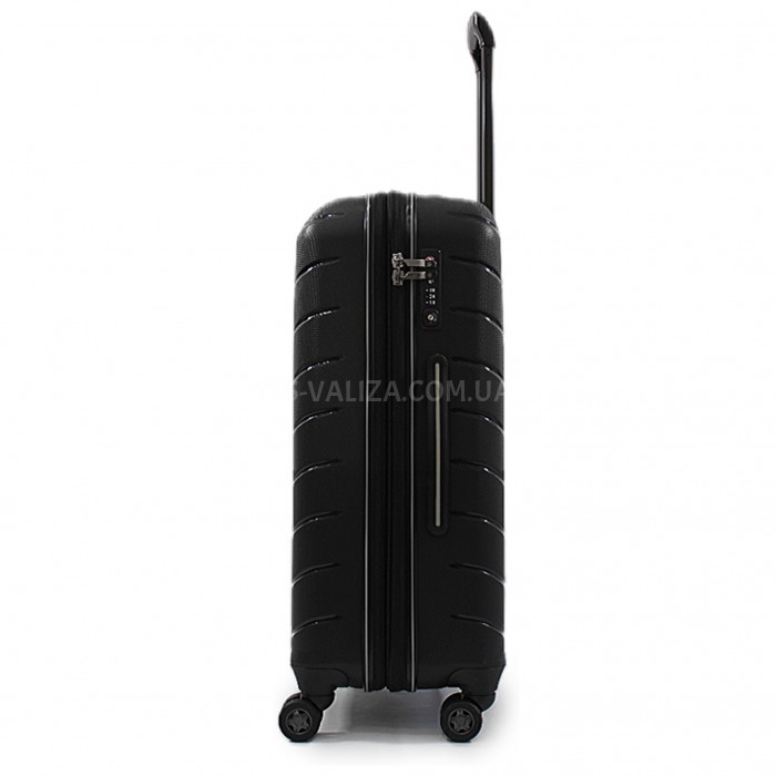 Валіза середня M поліпропілен чорна 67х45х26+5см/83л/4кг/Snowball 61303, фото 4