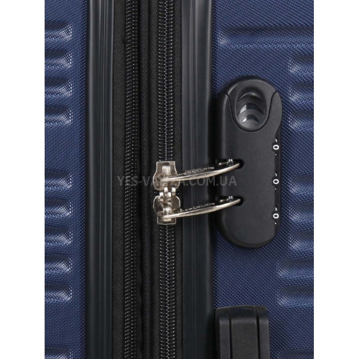 Валіза Франція середня M синя 65х46х28(+5)см/78л/3.6кг/Worldline 805, фото 8