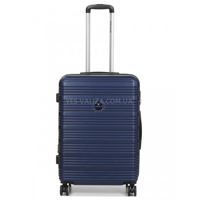 Валіза Франція середня M синя 65х46х28(+5)см/78л/3.6кг/Worldline 805, фото 1