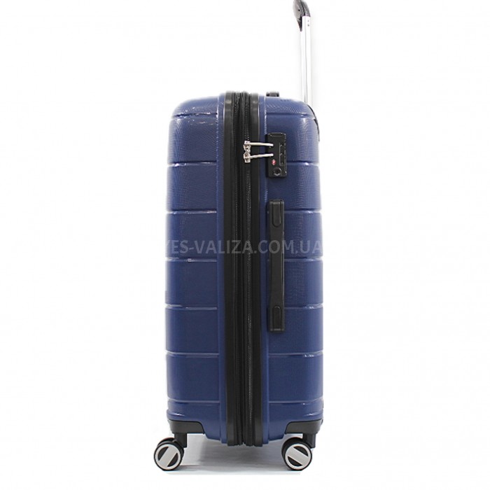Чемодан средний M полипропилен синий 67х46х26см/70л/3.5кг/Airtex 232, фото 4