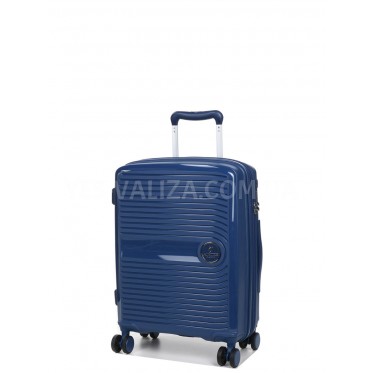 Валіза ручна поклажа S поліпропілен синя 55х37х22/38л/2.6кг/Airtex 280