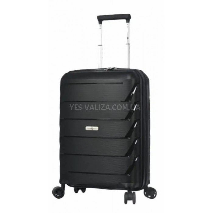 Чемодан Snowball ручная кладь полипропилен чёрный 55х37х20см/36л/2.6кг, фото 2