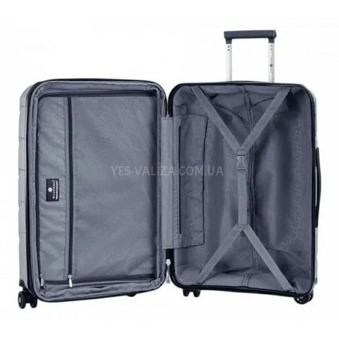 Чемодан Snowball ручная кладь полипропилен чёрный 55х37х20см/36л/2.6кг, фото 3