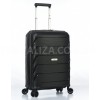 Валіза Snowball ручна поклажа поліпропілен чорна 55х37х20см/36л/2.6кг, фото 4
