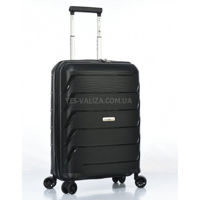 Чемодан Snowball ручная кладь полипропилен чёрный 55х37х20см/36л/2.6кг, фото 1