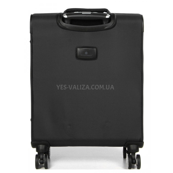 Валіза ручна поклажа S тканина чорна 55х36х20/35л/2.5кг/Snowball 87303, фото 3