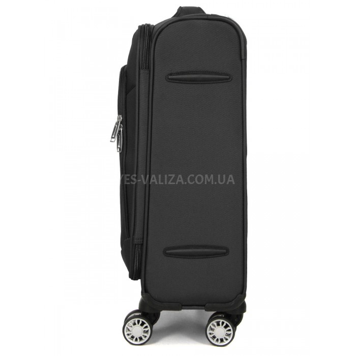 Валіза ручна поклажа S тканина чорна 55х36х20/35л/2.5кг/Snowball 87303, фото 4