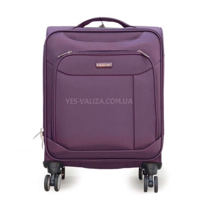 Валіза Snowball ручна поклажа S тканина фіолетова 55х36х20см/35л/2.5кг, фото 4