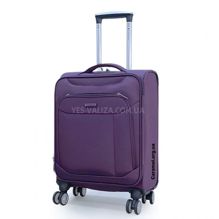 Чемодан Snowball ручная кладь S ткань фиолет 55х36х20см/35л/2.5кг, фото 2