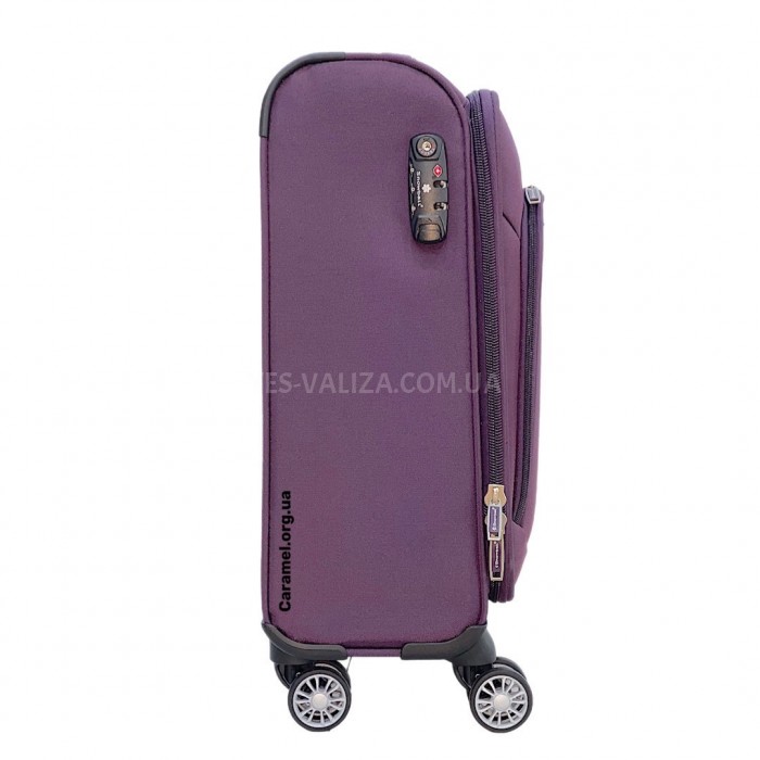 Валіза Snowball ручна поклажа S тканина фіолетова 55х36х20см/35л/2.5кг, фото 6