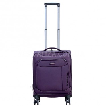 Валіза Snowball ручна поклажа S тканина фіолетова 55х36х20см/35л/2.5кг