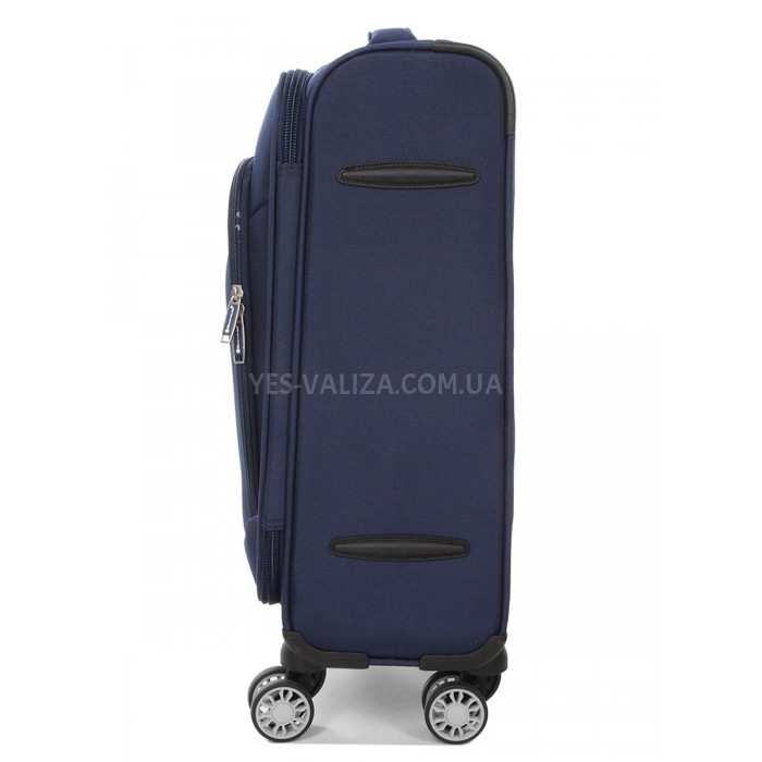 Валіза ручна поклажа S тканина синя 55х36х20см/35л/2.5кг/Snowbal 87303, фото 5