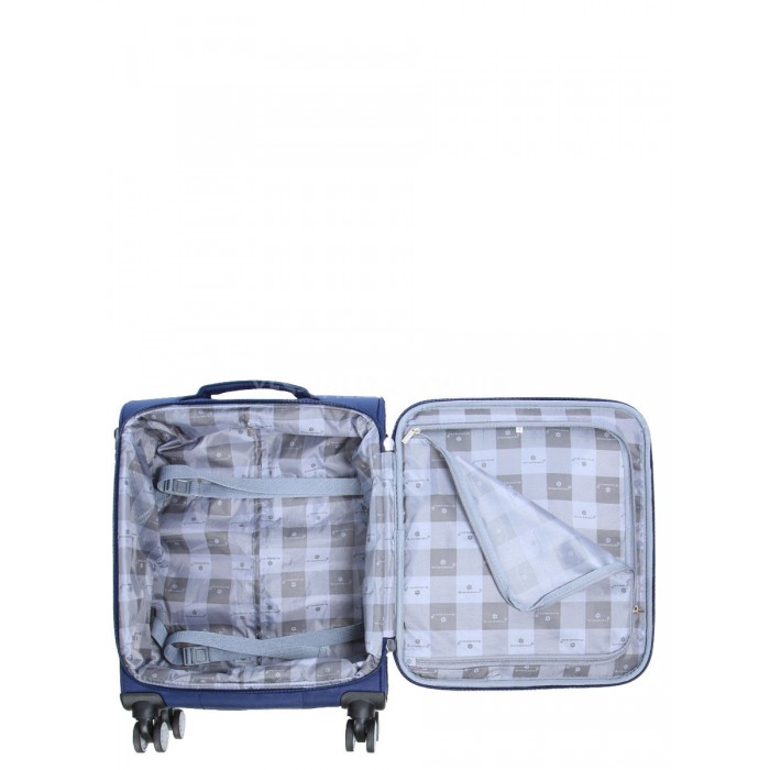 Чемодан ручная кладь S ткань синий 55х36х20см/35л/2.5кг/Snowball 87303, фото 10