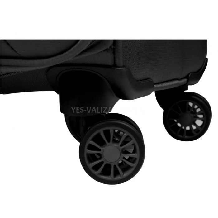 Чемодан большой L ткань чёрный 79х47х30(+5)см/99л/3.5кг/Airtex 825, фото 7