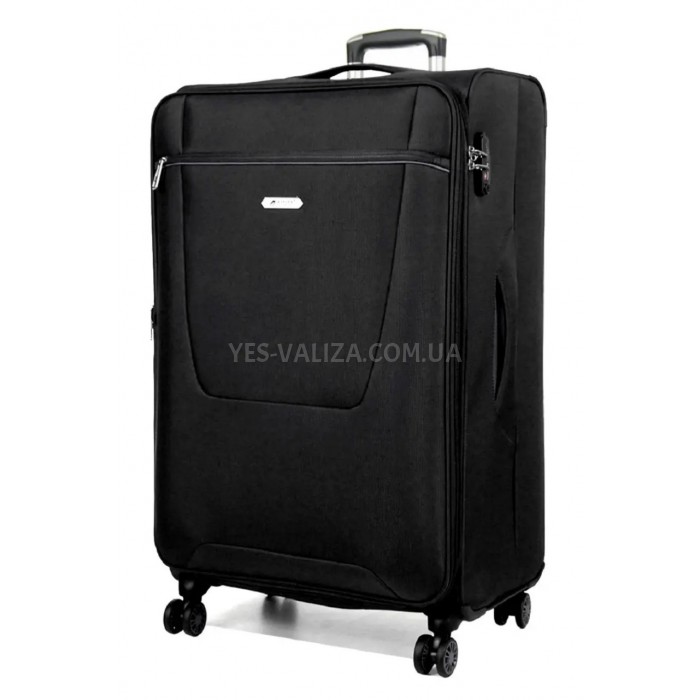 Чемодан большой L ткань чёрный 79х47х30(+5)см/99л/3.5кг/Airtex 825, фото 1