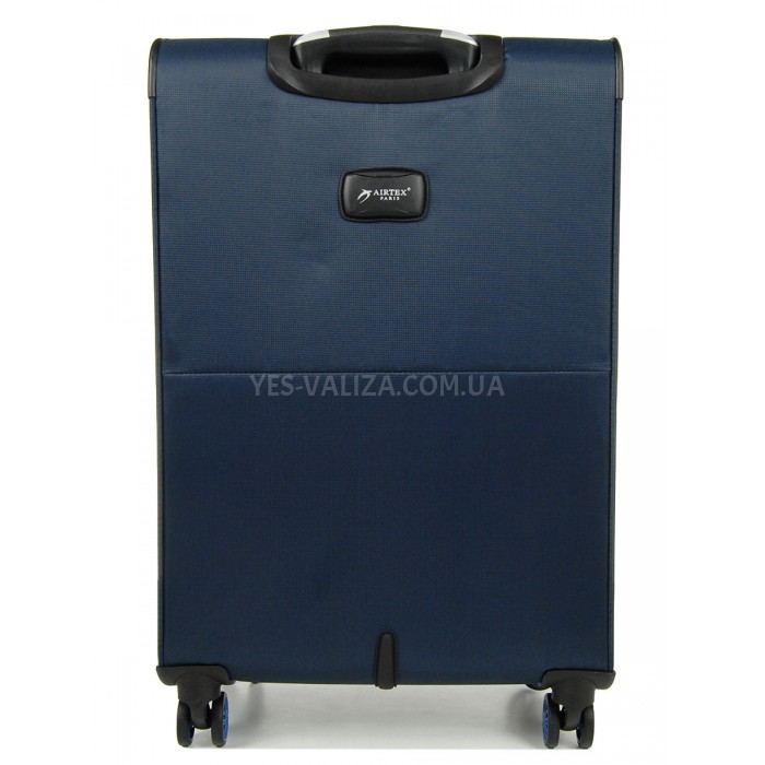 Чемодан средний M ткань синий 67х42х28(+5)см/67л/3.1кг/Airtex 825, фото 3