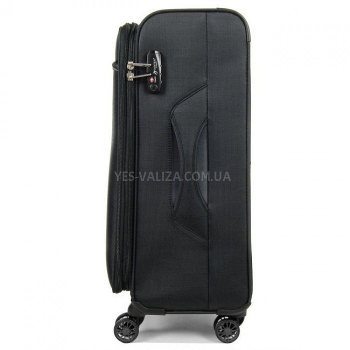 Валіза середня M тканина чорна 67х42х28(+5)см/67л/3.1кг/Airtex 825, фото 4