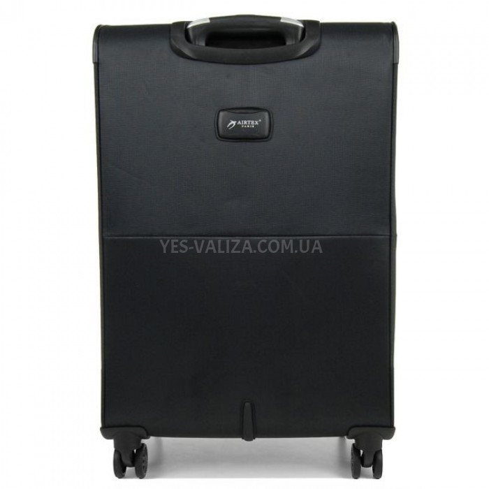 Чемодан средний M ткань чёрный 67х42х28(+5)см/67л/3.1кг/Airtex 825, фото 3
