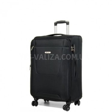Валіза середня M тканина чорна 67х42х28(+5)см/67л/3.1кг/Airtex 825