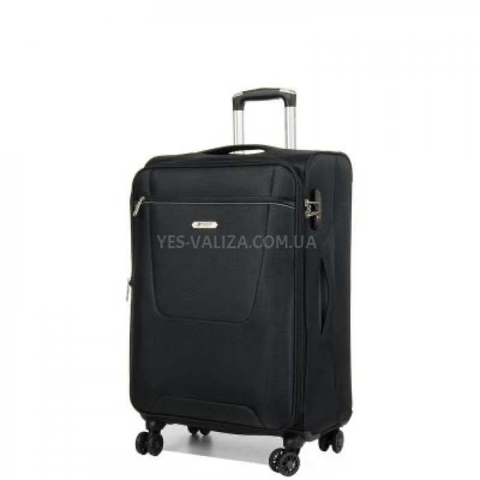 Валіза середня M тканина чорна 67х42х28(+5)см/67л/3.1кг/Airtex 825, фото 1