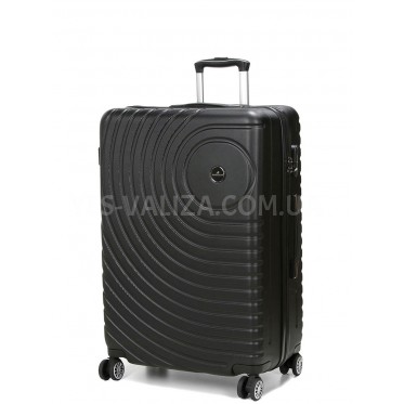 Чемодан Франция большой L чёрный 76x52x29см/95л/4.2кг/Madisson 93303