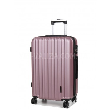 Валіза Франція середня M рожева 66х42х26(+5)см/74л/3.5кг/Worldline 623