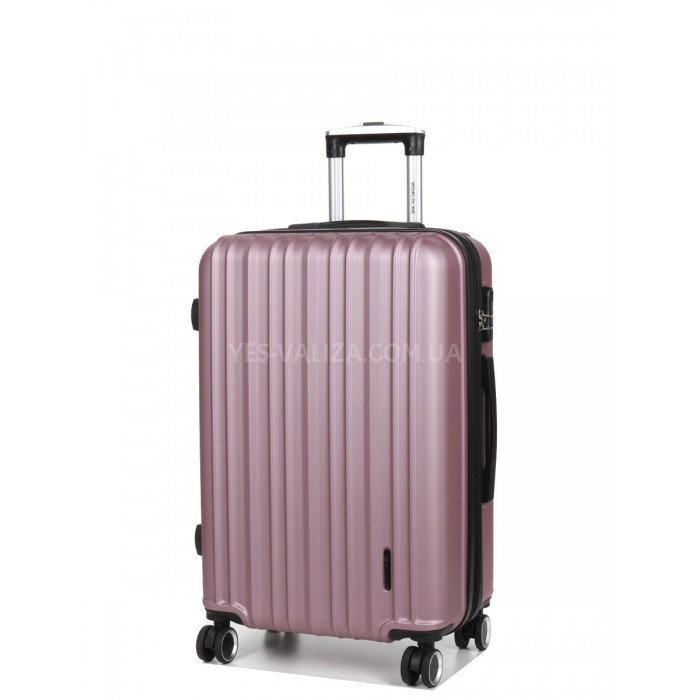 Чемодан Франция средний M розовый 66х42х26+5см/74л/3.5кг/Worldline 623, фото 1