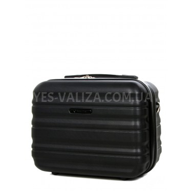 Кейс(ручная кладь) Франция чёрный 34х28х18см/15л/1кг/Worldline 628