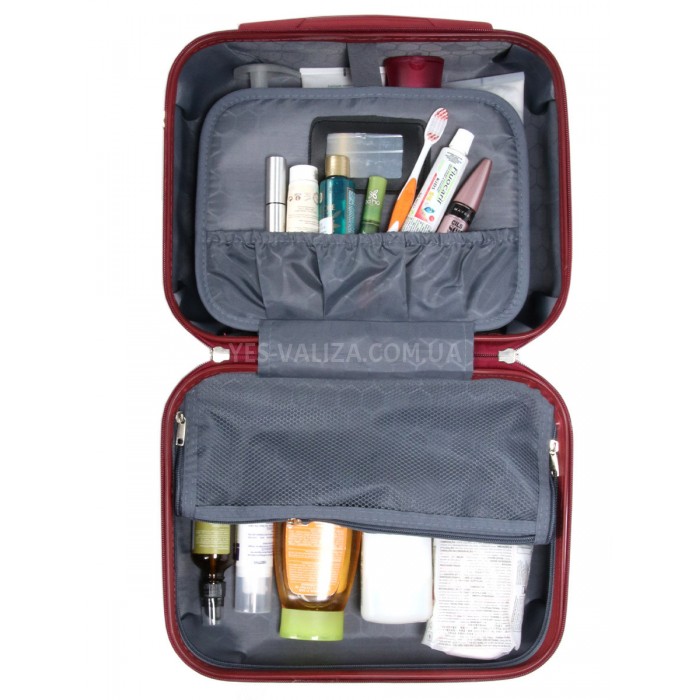 Кейс(ручная кладь) Франция бордовый 34х28х18см/15л/1кг/Worldline 628, фото 9