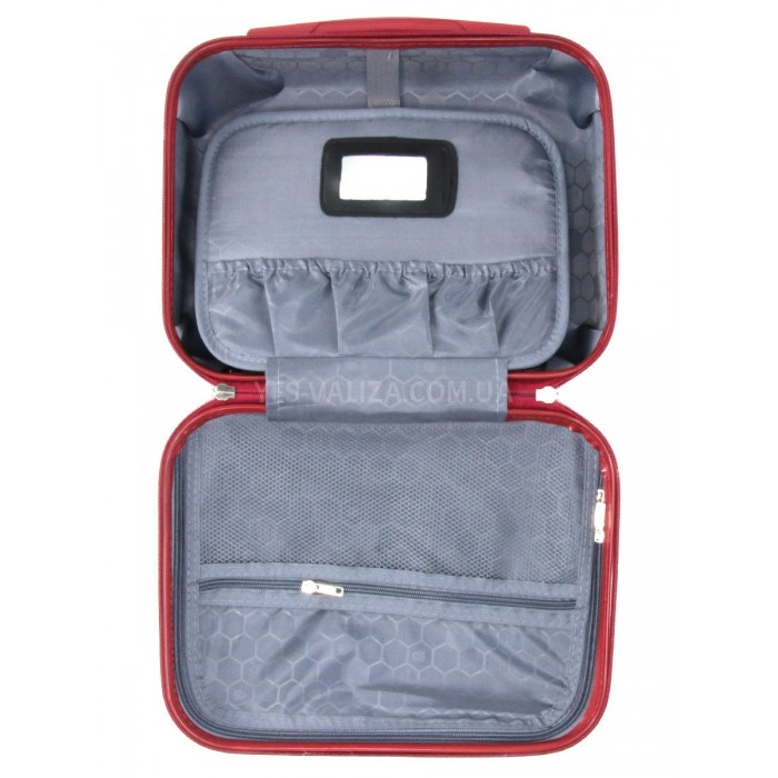 Кейс(ручная кладь) Франция бордовый 34х28х18см/15л/1кг/Worldline 628, фото 10