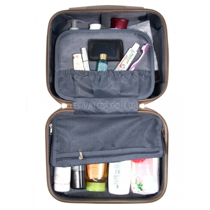 Кейс(ручна поклажа) Франція шампань 34х28х18см/15л/1кг/Worldline 628, фото 10